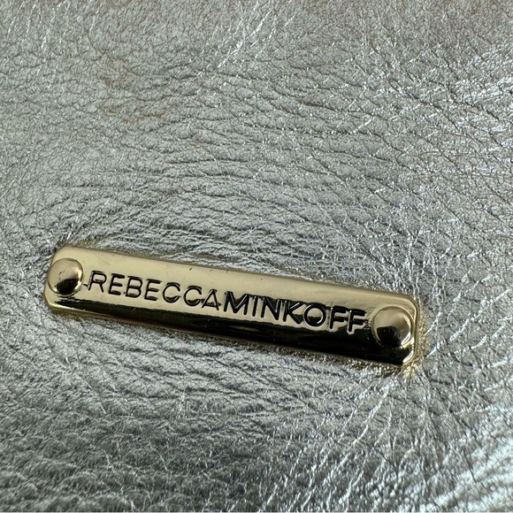 Rebecca Minkoff 5 Zip Mini Gold Metallic Crossbody Bag - Picture 6 of 10